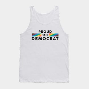 Proud to be a Democrat Intersectional Pride Flag Tank Top